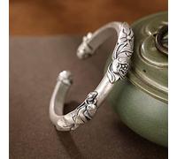S990 Pure Matte Leaf Ladies Birthday Present Bangle Women's Bracelets