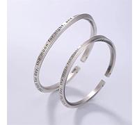 S999 Pure Couple Open Solid Bangle Jewelry Women's Bracelets