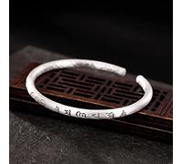 S999 Pure Open Birthday Gift Bangle for Women Jewelry Ladies Women's Bracelets