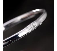 S999 Pure Pure Glossy Ladies Open Bangle Gioielli Regalo di Compleanno di San per Le Donne Braccialette da Donna