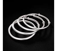 S999 Pure Solid Opening Ladies Adjustable for Women Bangle Women's Bracelets