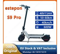 S9Pro escooter 600W motore 48 v15ah batteria grande Display a LED Scooter elettrico Aldult fuoristrada pneumatico fuoristrada pieghevole E-Scooter Silver-600W 48V13AH