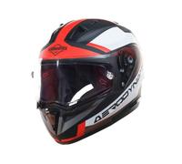 SA-1 Aerodinamici Opaco Blackred Con Anti-nebbia Scudo Trasparente Visiera 600mm