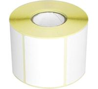 Sa.Ba.Cart E584340100B Confezione 30 Rotoli di Etichette Bianche, 58x43 mm, Adesive Termiche per Bilancia, 1000 Etichette a Rotolo, Foro 40 mm