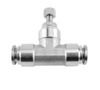 SA connettore pneumatico connettore aria tubo 4/6/8/10/12mm regolazione del flusso valvola a farfalla connettore rapido(4mm)