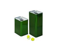 SA.FE 10x Lattina latta in metallo per olio contenitore 5lt con tappo e maniglia
