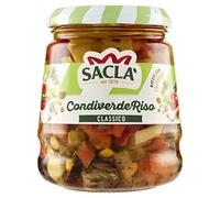 Saclà, Condiverde Riso Classico, Condimento di Mix di Verdure per Insalate di Riso e altri Cereali, Vaso Vetro, 290g, 1 pezzo