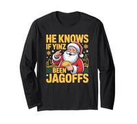 Sa se Yinz è Stato Jagoffs Pittsburgh Yinzer Natale Maglia a Manica