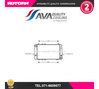 SA2002 Radiatore, Raffreddamento motore adatto a Skoda Favorit (MARCA AVA)..
