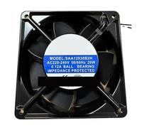 SAA12038B2H Ventola di raffreddamento a 2 fili CA 220-240 V 0,12 A 120 x 120 x 38 mm