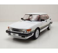 MODELLINO AUTO STATICO DIECAST SAAB 900 TURBO 1981 BIANCO MODELLISMO SCALA 1:18