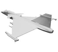 SAAB JAS 39 Gripen Modello Aereo Caccia Display Replica Stampata 3D