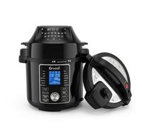 Saaf Multicooker con Airfryer - Set da 15 Pezzi - 24 Programmi - Slowcooker, Cuociriso, Vaporizzatore & Pentola a Pressione - 6L - Include Cestello, Pentola & Ricettario - Display Digitale