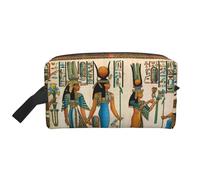 SAAKE Donne nell'antico Egitto Stampa Viaggio Cosmetici Grande Capacità Zip Storage Bag Per Toiletries Daily Essentials, bianco, Taglia unica