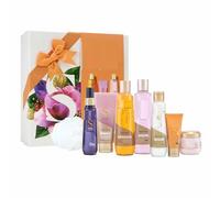 Saanctuary Spa - Set regalo per tutto il giorno, collezione bagno e corpo con bagnoschiuma, scrub, lozione e altro, kit natalizio per la cura di sé per lei | NAEM