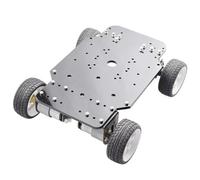 SAANICH 4WD Ackerman Sterzo RC Auto ROS Robot Telaio Con Servo Doppio Motore DC 12V Con Encoder for Arduino FAI DA TE STELO kit giocattolo(PURPLE)