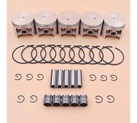 SAANICH 5 Set 47mm Pistone Pin Anello Anello di sicurezza Cuscinetto ad aghi Kit Fit For Stihl MS361 MS 361 Motosega 1135 030 2000