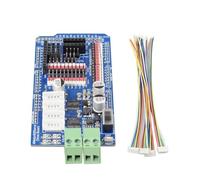 SAANICH For Arduino Mega2560 Bordo di Driver del Motore TB6612 for 6-12V DC Encoder Motore PID ad Anello Chiuso Ruota Mecanum Robot Serbatoio robot Braccio(Light Grey)