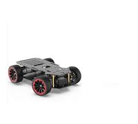 SAANICH Telaio for auto robot Ackerman in metallo assemblato con carico da 5 kg Doppio motore codificatore Servo sterzo Ros Base robot(2 layers)