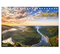 Saarland Weltkulturerbe und Wein (Tischkalender 2026 DIN A5 quer), CALVENDO Monatskalender: Das kleinste Bundesland Deutschlands bietet viel Natur, dazu Kultur und Geschichte
