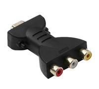 Saaygdfg Adattatore da HDMI a 3RCA AV da maschio a femmina convertitore per HDTV DVD