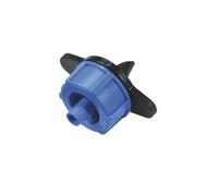 SAB Gocciolatore Rambo a Portata Costante 8 L/H Blu 50 Pezzi, Autocompensante con Attacco a Pressione, Ideale per Irrigazione a Goccia in Giardino, Orto, Balcone e Serre