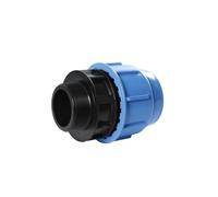 SAB Raccordi a Compressione BlueSeal 16 Maschio 20 x 1", Raccordo Idraulico in PP, PN16, per Giunzione Tubi in Polietilene, per Impianti di Irrigazione