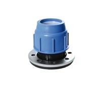 SAB Raccordo Flangiato 50 x 2" (DN 50), Raccordi a Compressione BlueSeal 16 in PP, PN16, per Giunzione Tubi in Polietilene, per Impianti di Irrigazione