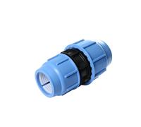 SAB Raccordo Manicotto Ridotto Ø 50 x 32, Raccordi a Compressione BlueSeal 16 in PP, PN16, per Giunzione Tubi in Polietilene, per Impianti di Irrigazione