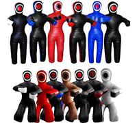 SAB Sports Sacca da allenamento per jiu jitsu brasiliano (non riempito), colore rosso e nero, 150 cm (1,5 m (152,4 cm), senza imbottitura, stile sottomissione