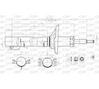 SAB8024.31 OPEN PARTS Ammortizzatore per AUDI,SEAT,SKODA,VW