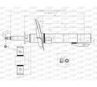 SAB8028.31 OPEN PARTS Ammortizzatore per RENAULT