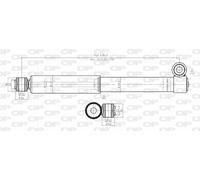 SAB8033.12 OPEN PARTS Ammortizzatore per AUTOBIANCHI,FIAT,LANCIA,SEAT