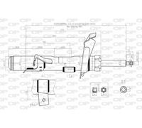 SAB8038.31 OPEN PARTS Ammortizzatore per FORD
