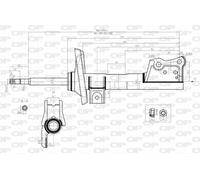 SAB8041.31 OPEN PARTS Ammortizzatore per MERCEDES-BENZ