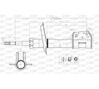 SAB8044.31 OPEN PARTS Ammortizzatore per FIAT
