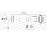 SAB8047.32 OPEN PARTS Ammortizzatore per CITROËN,PEUGEOT