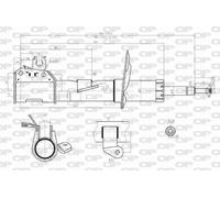 SAB8051.31 OPEN PARTS Ammortizzatore per FIAT