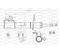 SAB8052.31 OPEN PARTS Ammortizzatore per FIAT
