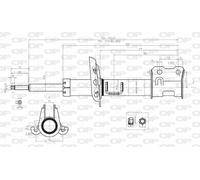 SAB8054.31 OPEN PARTS Ammortizzatore per OPEL,VAUXHALL