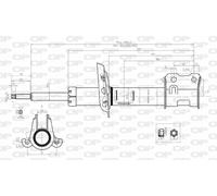 SAB8055.31 OPEN PARTS Ammortizzatore per OPEL,VAUXHALL