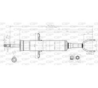 SAB8056.31 OPEN PARTS Ammortizzatore per AUDI,SKODA,VW