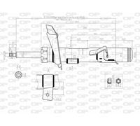 SAB8061.31 OPEN PARTS Ammortizzatore per FORD