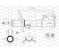 SAB8068.31 OPEN PARTS Ammortizzatore per FIAT