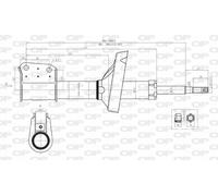 SAB8069.11 OPEN PARTS Ammortizzatore per RENAULT