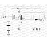 SAB8071.31 OPEN PARTS Ammortizzatore per RENAULT