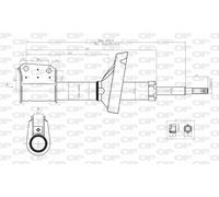 SAB8074.31 OPEN PARTS Ammortizzatore per RENAULT