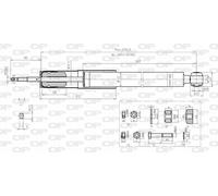 SAB8076.32 OPEN PARTS Ammortizzatore per MERCEDES-BENZ