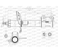SAB8078.31 OPEN PARTS Ammortizzatore per OPEL,VAUXHALL