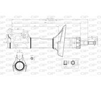 SAB8087.11 OPEN PARTS Ammortizzatore per SEAT,VW
